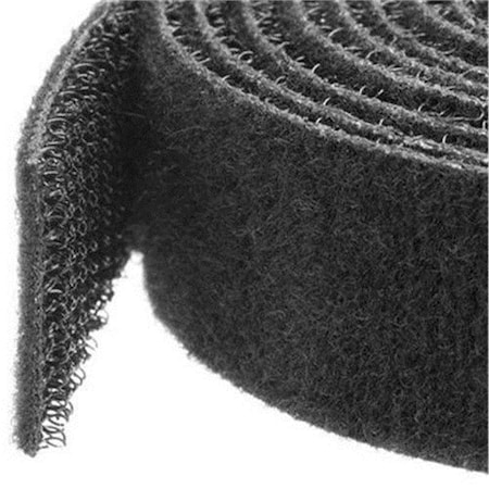 Ezgeneration 100 ft. Hook & Loop Cable Tie Cut to Size Bulk Roll - Grey EZ328398